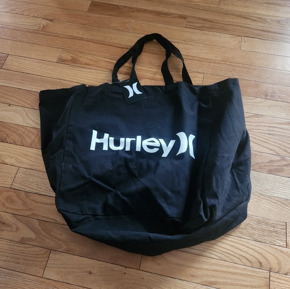 Hurley Black Tote Bag Practical Everyday Design - Picture 1 of 1
